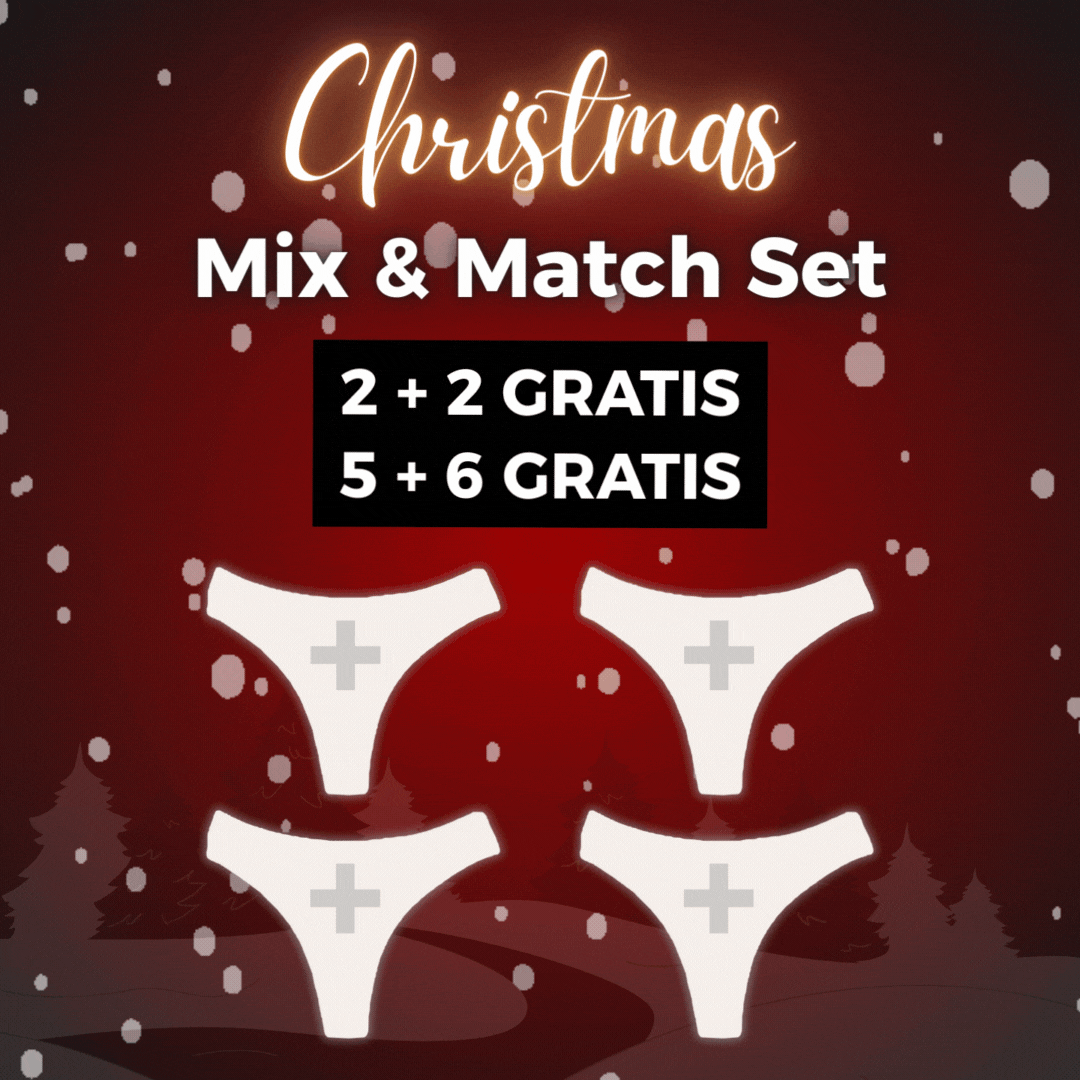 Christmas Mix & Match Set - Periodenunterwäsche